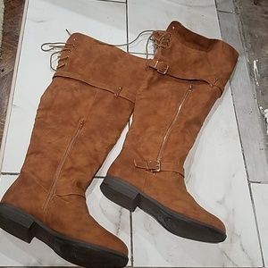 Size 12W over the knee boots